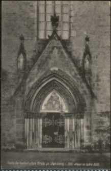 Portal an der Katholischen Kirche zu Löwenberg i. Schl. erbaut im Jahre 1230. [Dokument ikonograficzny]
