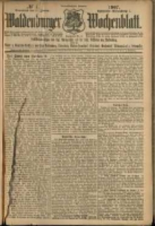 Waldenburger Wochenblatt, Jg. 53, 1907, nr 4