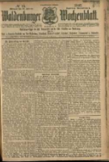 Waldenburger Wochenblatt, Jg. 53, 1907, nr 15
