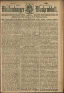 Waldenburger Wochenblatt, Jg. 53, 1907, nr 17