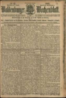 Waldenburger Wochenblatt, Jg. 53, 1907, nr 27