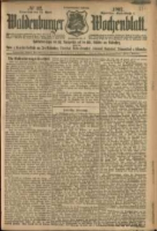 Waldenburger Wochenblatt, Jg. 53, 1907, nr 32