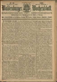 Waldenburger Wochenblatt, Jg. 53, 1907, nr 33