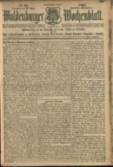 Waldenburger Wochenblatt, Jg. 53, 1907, nr 34