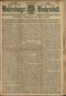 Waldenburger Wochenblatt, Jg. 53, 1907, nr 39