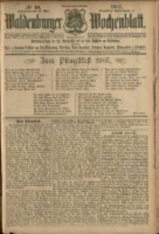 Waldenburger Wochenblatt, Jg. 53, 1907, nr 40