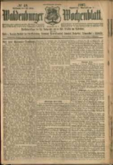 Waldenburger Wochenblatt, Jg. 53, 1907, nr 49