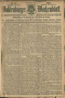 Waldenburger Wochenblatt, Jg. 53, 1907, nr 54