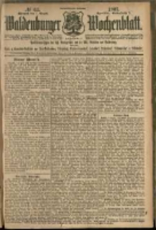 Waldenburger Wochenblatt, Jg. 53, 1907, nr 63