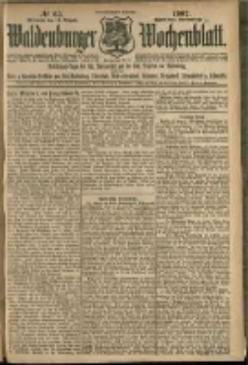 Waldenburger Wochenblatt, Jg. 53, 1907, nr 65