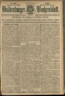 Waldenburger Wochenblatt, Jg. 53, 1907, nr 66