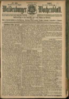 Waldenburger Wochenblatt, Jg. 53, 1907, nr 69