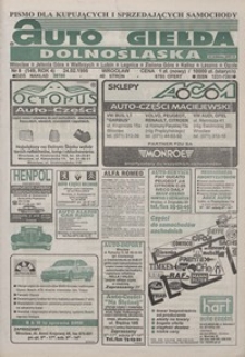 Auto Giełda Dolnośląska : pismo dla kupujących i sprzedających samochody, R. 4, 1995, nr 8 (149) [24.02]