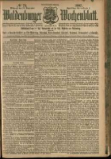 Waldenburger Wochenblatt, Jg. 53, 1907, nr 75