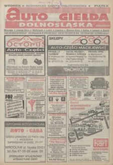 Auto Giełda Dolnośląska : pismo dla kupujących i sprzedających samochody, R. 4, 1995, nr 26 (167) [2.06]