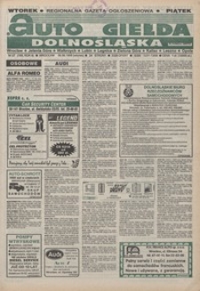 Auto Giełda Dolnośląska : pismo dla kupujących i sprzedających samochody, R. 4, 1995, nr 27 (168) [6.06]