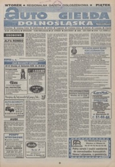 Auto Giełda Dolnośląska : pismo dla kupujących i sprzedających samochody, R. 4, 1995, nr 29 (170) [13.06]