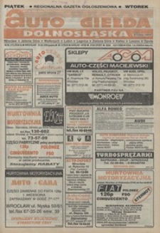 Auto Giełda Dolnośląska : pismo dla kupujących i sprzedających samochody, R. 4, 1995, nr 32 (173) [23.06]