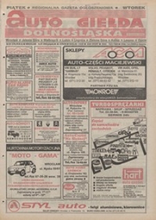Auto Giełda Dolnośląska : pismo dla kupujących i sprzedających samochody, R. 4, 1995, nr 38 (179) [14.07]