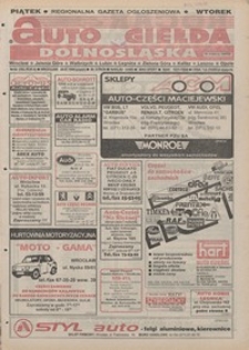 Auto Giełda Dolnośląska : pismo dla kupujących i sprzedających samochody, R. 4, 1995, nr 42 (183) [28.07]