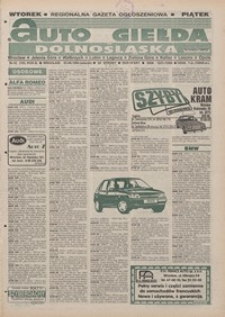 Auto Giełda Dolnośląska : pismo dla kupujących i sprzedających samochody, R. 4, 1995, nr 43 (184) [1.08]