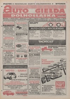 Auto Giełda Dolnośląska : pismo dla kupujących i sprzedających samochody, R. 4, 1995, nr 46 (187) [11.08]