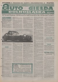 Auto Giełda Dolnośląska : pismo dla kupujących i sprzedających samochody, R. 4, 1995, nr 51 (192) [29.08]