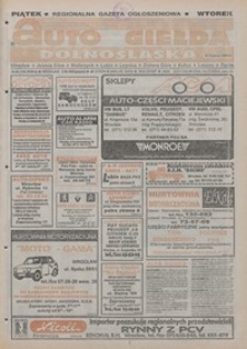 Auto Giełda Dolnośląska : pismo dla kupujących i sprzedających samochody, R. 4, 1995, nr 52 (193) [1.09]