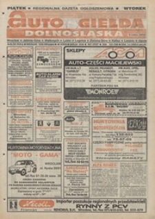 Auto Giełda Dolnośląska : pismo dla kupujących i sprzedających samochody, R. 4, 1995, nr 56 (197) [15.09]