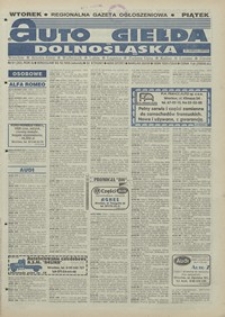 Auto Giełda Dolnośląska : pismo dla kupujących i sprzedających samochody, R. 4, 1995, nr 61 (202) [3.10]