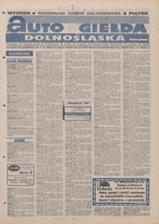 Auto Giełda Dolnośląska : pismo dla kupujących i sprzedających samochody, R. 4, 1995, nr 65 (206) [17.10]
