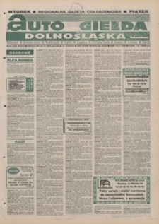 Auto Giełda Dolnośląska : pismo dla kupujących i sprzedających samochody, R. 4, 1995, nr 67 (208) [24.10]