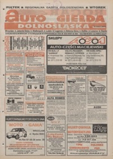 Auto Giełda Dolnośląska : pismo dla kupujących i sprzedających samochody, R. 4, 1995, nr 68 (209) [27.10]