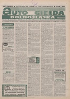 Auto Giełda Dolnośląska : pismo dla kupujących i sprzedających samochody, R. 4, 1995, nr 71 (212) [7.11]