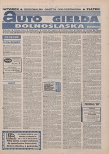 Auto Giełda Dolnośląska : pismo dla kupujących i sprzedających samochody, R. 4, 1995, nr 73 (214) [14.11]