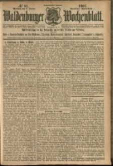 Waldenburger Wochenblatt, Jg. 53, 1907, nr 81