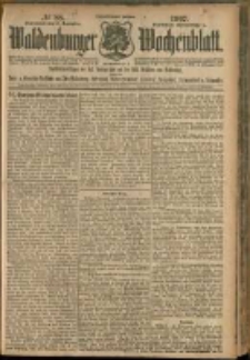 Waldenburger Wochenblatt, Jg. 53, 1907, nr 88