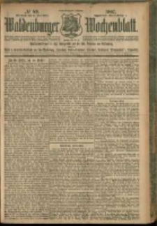 Waldenburger Wochenblatt, Jg. 53, 1907, nr 89