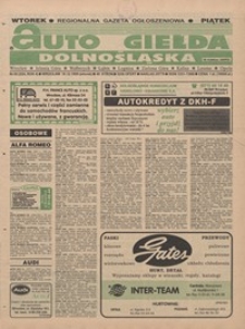 Auto Giełda Dolnośląska : pismo dla kupujących i sprzedających samochody, R. 4, 1995, nr 83 (224) [19.12]