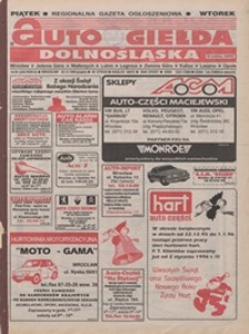 Auto Giełda Dolnośląska : pismo dla kupujących i sprzedających samochody, R. 4, 1995, nr 84 (225) [22.12]