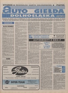 Auto Giełda Dolnośląska : pismo dla kupujących i sprzedających samochody, R. 5, 1996, nr 5 (231) [16.01]