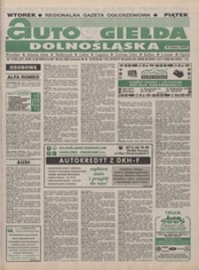Auto Giełda Dolnośląska : pismo dla kupujących i sprzedających samochody, R. 5, 1996, nr 11 (237) [6.02]
