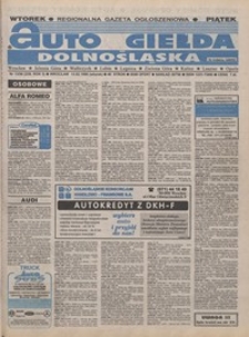 Auto Giełda Dolnośląska : pismo dla kupujących i sprzedających samochody, R. 5, 1996, nr 13 (239) [13.02]
