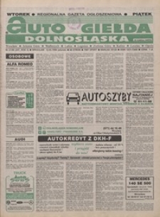 Auto Giełda Dolnośląska : pismo dla kupujących i sprzedających samochody, R. 5, 1996, nr 21 (247) [12.03]
