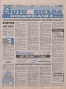 Auto Giełda Dolnośląska : pismo dla kupujących i sprzedających samochody, R. 5, 1996, nr 23 (249) [19.03]