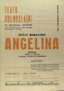 Angelina - afisz premierowy [Dokument życia społecznego]