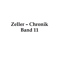 Zeller-Chronik. Bd. 11 [Dokument elektroniczny]