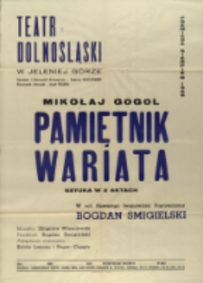 Pamiętnik wariata - afisz premierowy [Dokument życia społecznego]