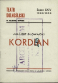 Kordian - program [Dokument życia społecznego]