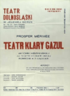 Teatr Klary Gazul - afisz premierowy [Dokument życia społecznego]